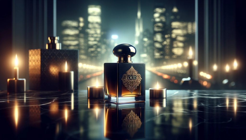 oud-perfume-with-great-city-background
